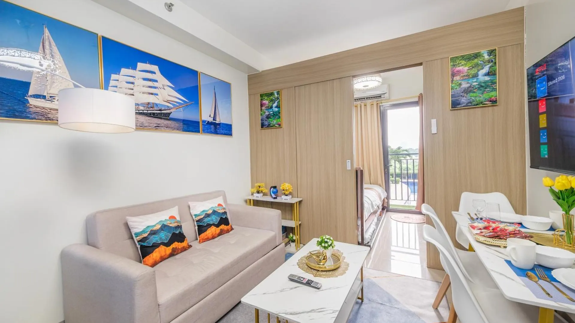 Apartament 2 Side-By-Side P00L Front Condos, 6 Beds, 2 Cr, 2 Kitchen For 10 Guests At Moa Manila